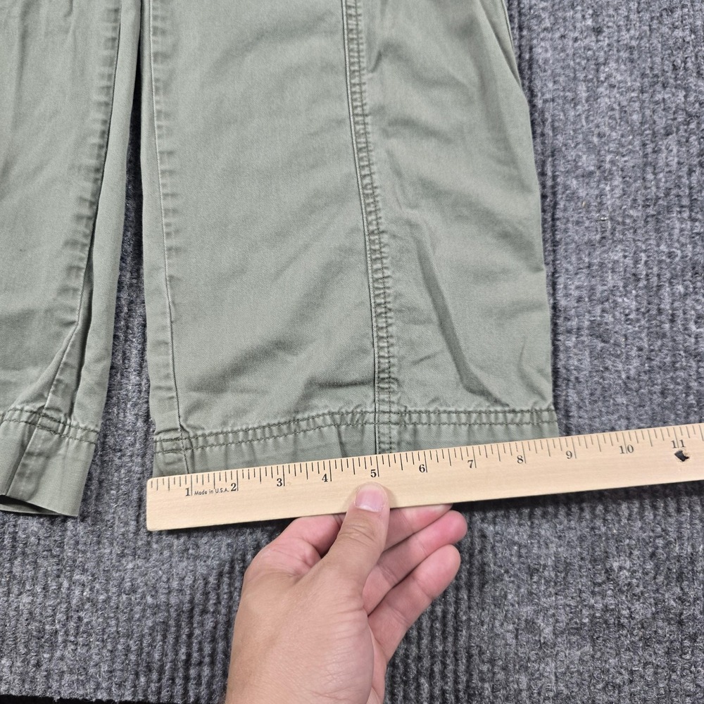 Abercrombie & Fitch Pants Womens 29 Short Green Cargo Straight‎ Twill Pockets - Picture 12 of 14